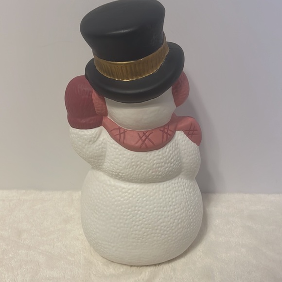 Vintage Hand painted Ceramic Snowman - Picture 6 of 9